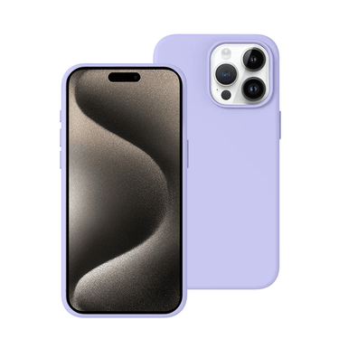 iPhone 15 Compatible Case Cover Made With Liquid Silicone - Lilac Purple